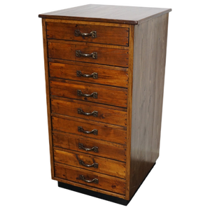 Vintage French Pine Apothecary Cabinet, 1930s