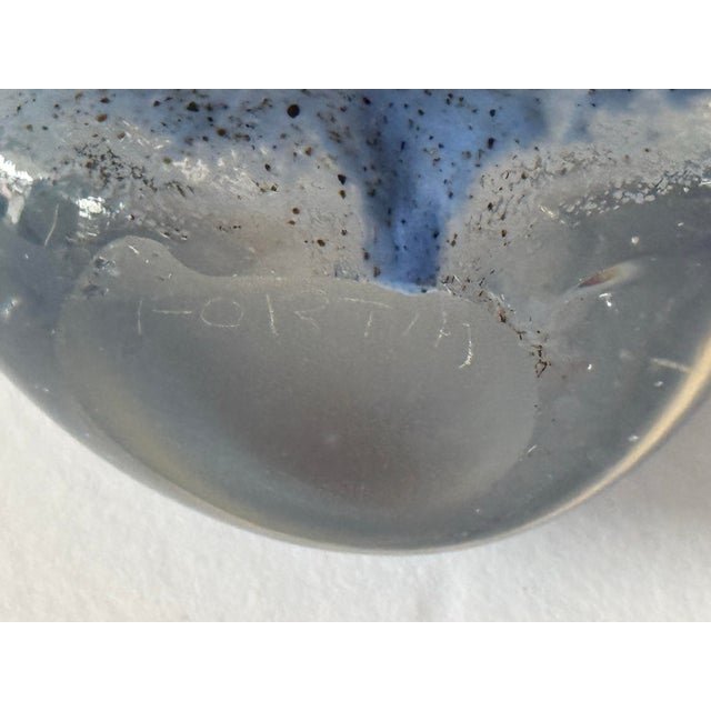 Collette Fortin (1956-2026) Signed Studio Glass Multicolored Abstract Paper Weight For Sale - Image 4 of 6