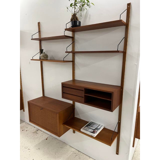 Vintage Danish 2-Bay Wall Unit by P. Cadovius, 1960s For Sale - Image 3 of 18