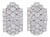 1960s 12 Carat Diamond Cocktail Stud Earrings in 14 Karat White Gold For Sale
