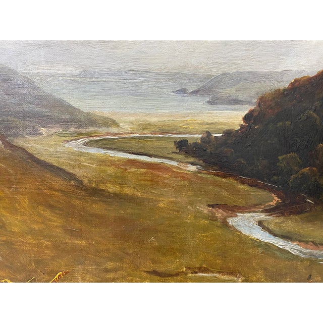 Impressionist W. W. Goddard 19th Century Painting of Castle Ruins For Sale - Image 3 of 7