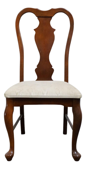 Bassett Furniture Solid Cherry Traditional Queen Anne Style Dining Side Chair 4270-595
