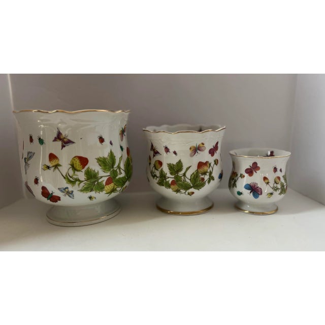 Set of 3 Vintage Lenwile Ardalt China in a butterfly springtime pattern. The intricate design with delicate rainbow colors...
