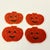 1980s 1980s Vintage Americana Boho Chic Beaded Pumpkin Jack-O-Lantern Coasters - Set of 4, Halloween For Sale - Image 5 of 9