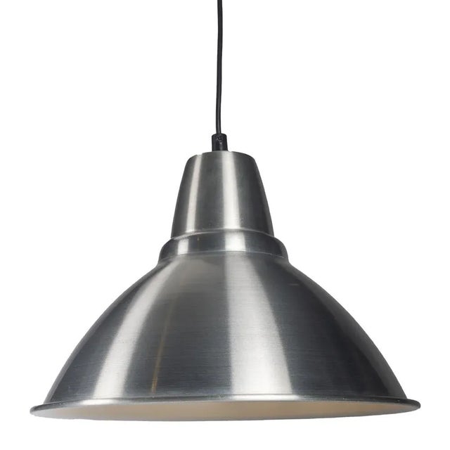 Industrial Brushed Aluminium Lamp 35cm x 35cm x 25cm Up to 250V (Europe/UK Standard).The wiring of this item may be...