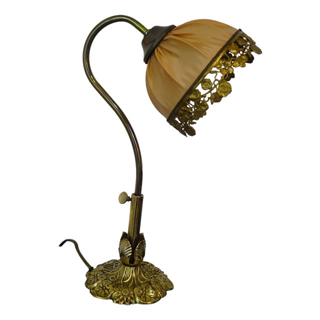 Vintage Bronze Swan-Neck Lamp from Le Dauphin, 1976 For Sale