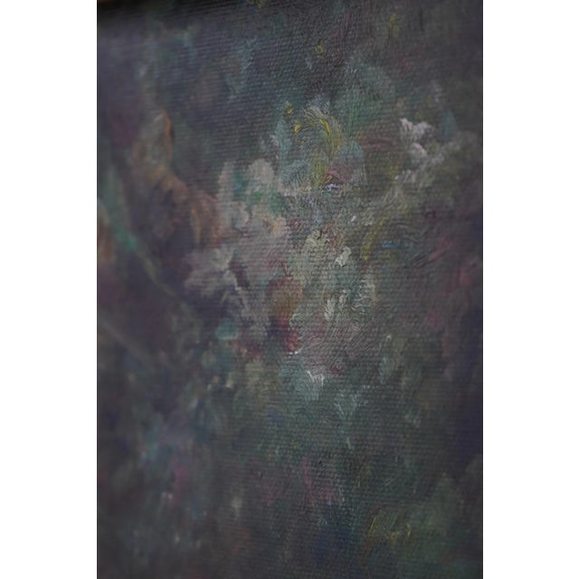 French Louis XV Trumeau Style Gold Mirror For Sale - Image 4 of 12