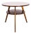 Three-Legged Round Table with Circular Shelf, 1950s For Sale