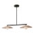 Mid Century Linear Brass Pendant Light | Modern 2 Light Kitchen Island Chandelier | Luxury Brass Dining Table Light | For Sale