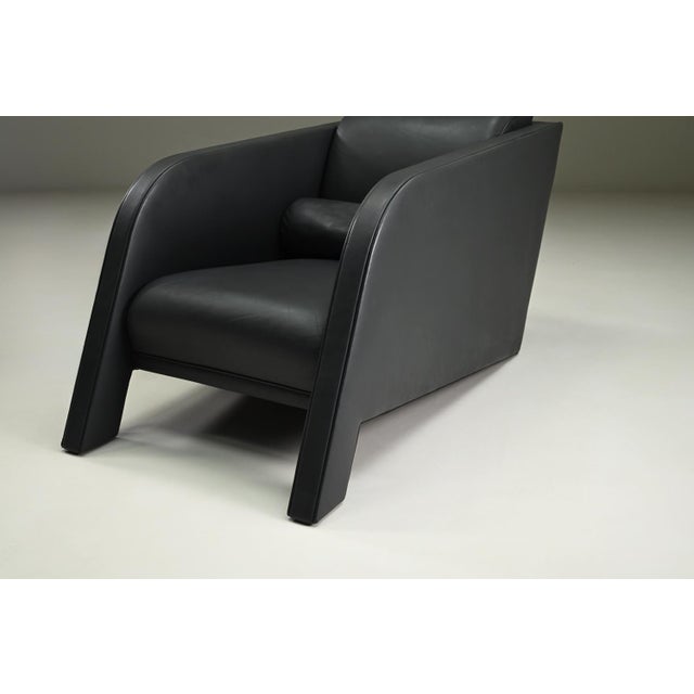 Animal Skin Ypsilon Lounge Chairs attributed to Ulf Moritz, Netherlands, 1980s, Set of 2 For Sale - Image 7 of 9