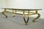 Vintage Arturo Pani Style Hollywood Regency Gold Gilt Iron & Glass Coffee Table For Sale - Image 10 of 10