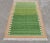 Not Yet Made - Made To Order Handmade Cotton Rug, Green with Light Tan Geometric Border and Cream Fringe - 4'x6' For Sale - Image 5 of 9