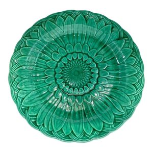 Antique Sunflower Wedgwood Majolica Plate