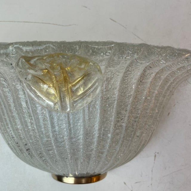 Mid-Century Modern Murano Graniglia Wall Lamps from Italamp, Italy, 1980s, Set of 2 For Sale - Image 3 of 17