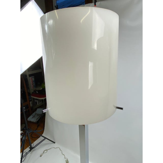 Chrome Mid-Century Modern Stainless Chrome Floor Lamps - a Pair For Sale - Image 8 of 10