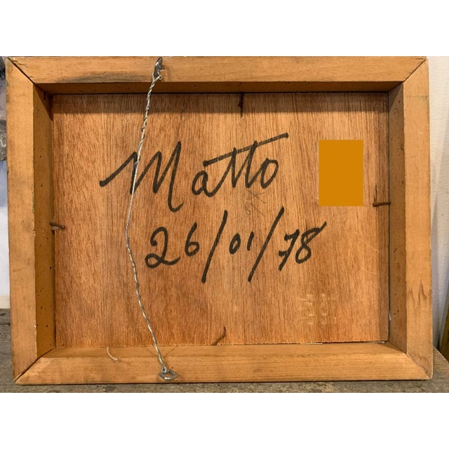 1978 Small Green Abstract Painting For Sale - Image 9 of 9