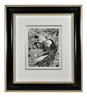 Marc Chagall, Le Geai Pare des Plumes du Paon, From the suite Les Fables De La Fontaine