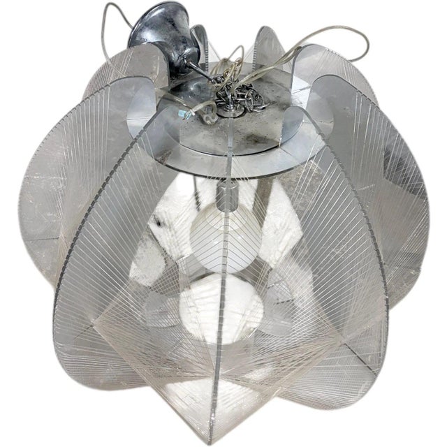 Large Vintage Ceiling Light by Paul Secon, 1970s For Sale - Image 4 of 7