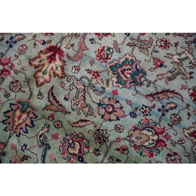 1960s Vintage Tabriz Square Rug - 11'9" X 11'10" For Sale - Image 5 of 12