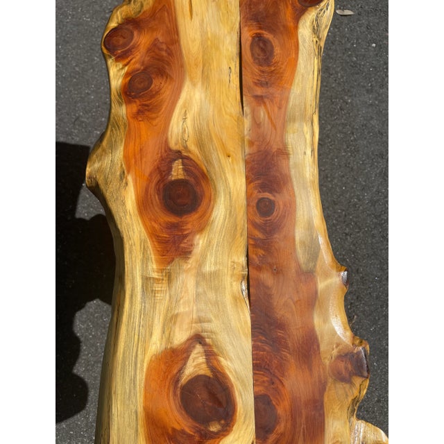 Abstract Artist-Made Wood Table For Sale - Image 3 of 5