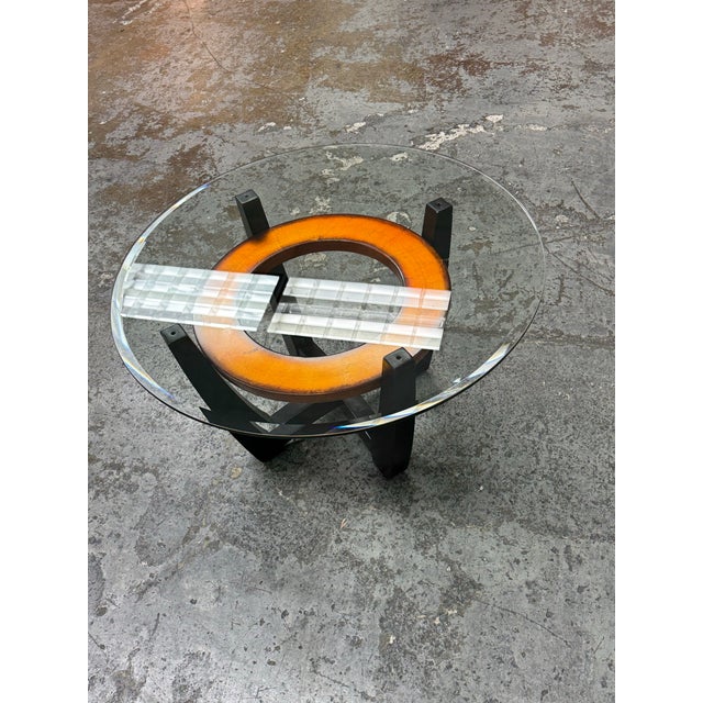 Wood Bassett Mirror Company Elation Round Coffee Table From Bassett Mirror Company. For Sale - Image 7 of 12