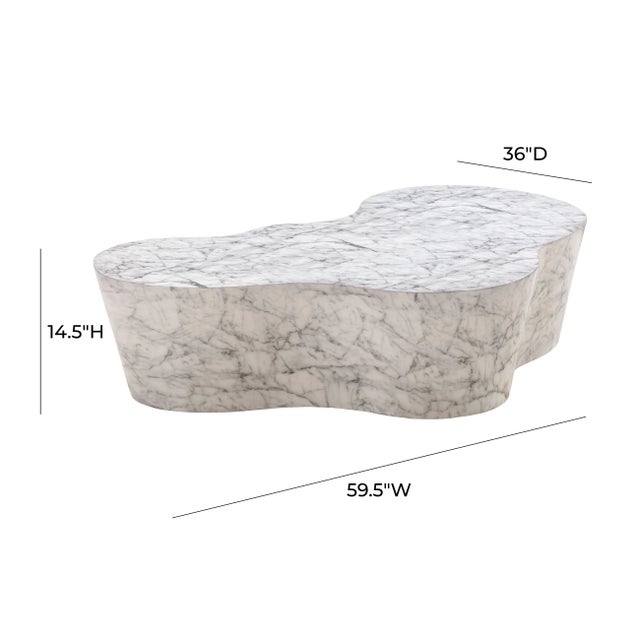 Slab Marble Coffee Table For Sale In Los Angeles - Image 6 of 8