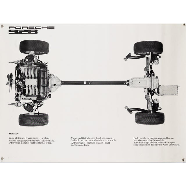 Porsche 928 Transaxle Poster, 1970s For Sale - Image 9 of 9