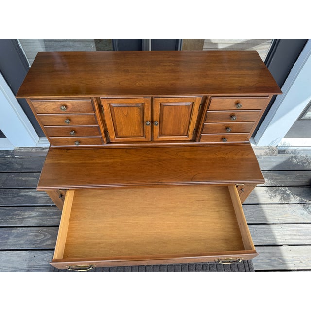 Pennsylvania House Flip Top Vintage Desk For Sale - Image 14 of 14