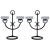 Black Swedish Iron Candleholders - a Pair For Sale - Image 8 of 8
