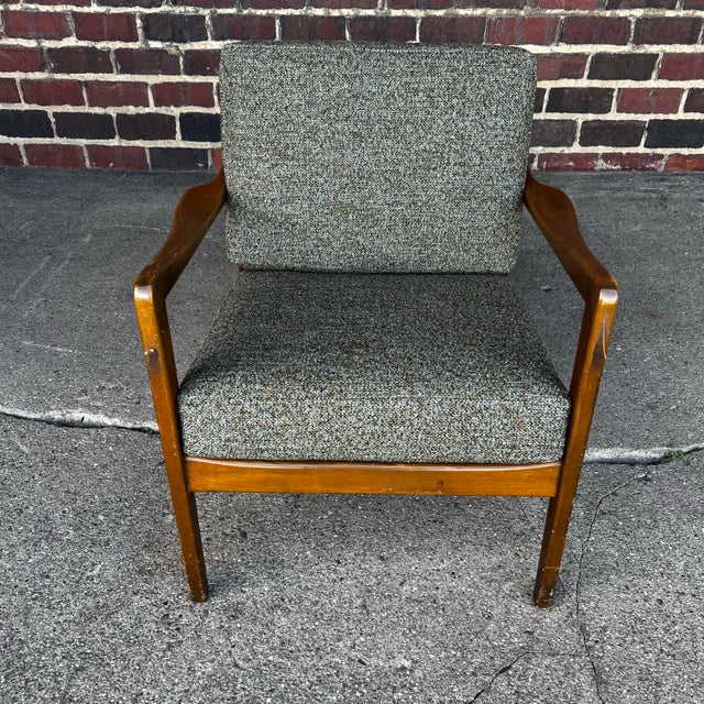 Green Dux Lounge Chair With New Foam and Fabric Straps (Green Tweed) For Sale - Image 8 of 12
