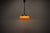 Plastic Space Age Pendant Lamp in Orange from Guzzini, Italy, 1970s For Sale - Image 7 of 11