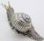 1970s Vintage Italian Genuine Silver 800 Real Size Snail Figurine Vicenza Detailed Rare Decor For Sale - Image 5 of 11