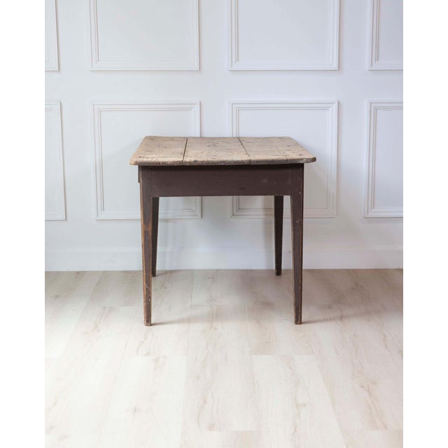 Swedish Country Pine Table with Drawer, circa 1840 For Sale In Atlanta - Image 6 of 10