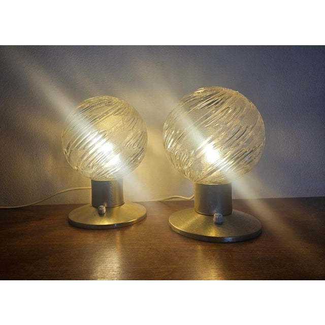 Mid-Century Table Lamps in Aluminum and Glass from Richard Essig, Germany, 1970s, Set of 2 For Sale - Image 10 of 13