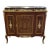 1980s French Louis XVI Style Black Marble Topped Commode For Sale