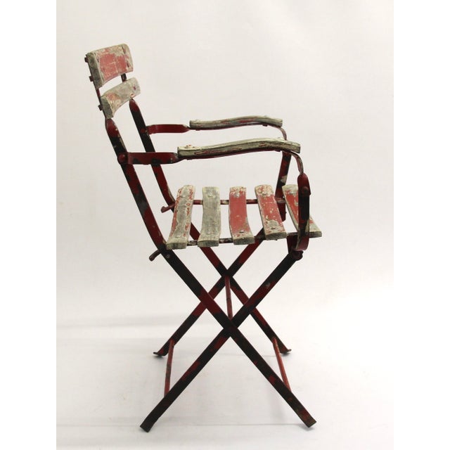 1930s French Children's Garden Folding Chair, 1930s For Sale - Image 5 of 12