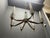 Vintage Italian Walnut Veneer and Opaline Glass Six-Light Chandelier, 1950s For Sale - Image 13 of 18