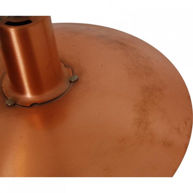 Metal Vintage PH 4/4 Copper Pendant Light by Poul Henningsen, 1970s For Sale - Image 7 of 11