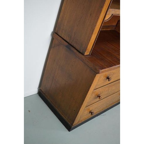 Large Antique Art Deco German Oak Chocolate Shop Cabinet, 1920s For Sale - Image 15 of 18