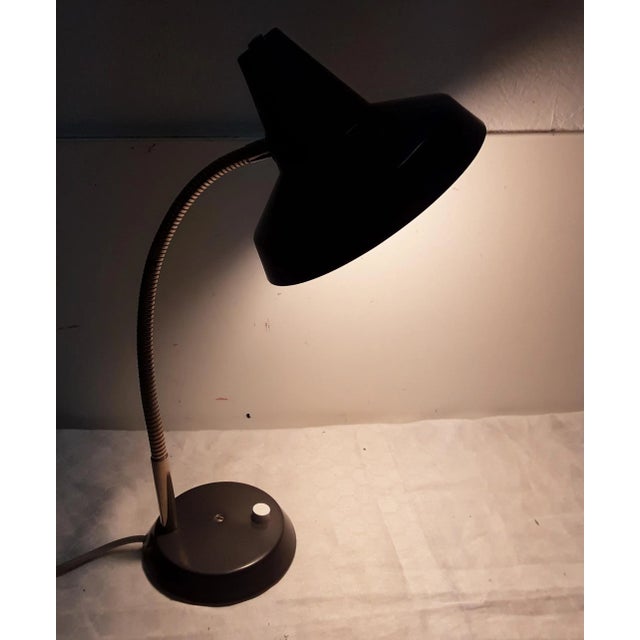 Swivel Metal Table Lamp with Chrome Spiral, 1970s For Sale - Image 4 of 5