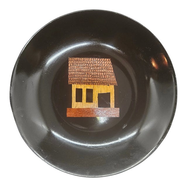Vintage Couroc of Monterey California Hut Shack Bowl For Sale