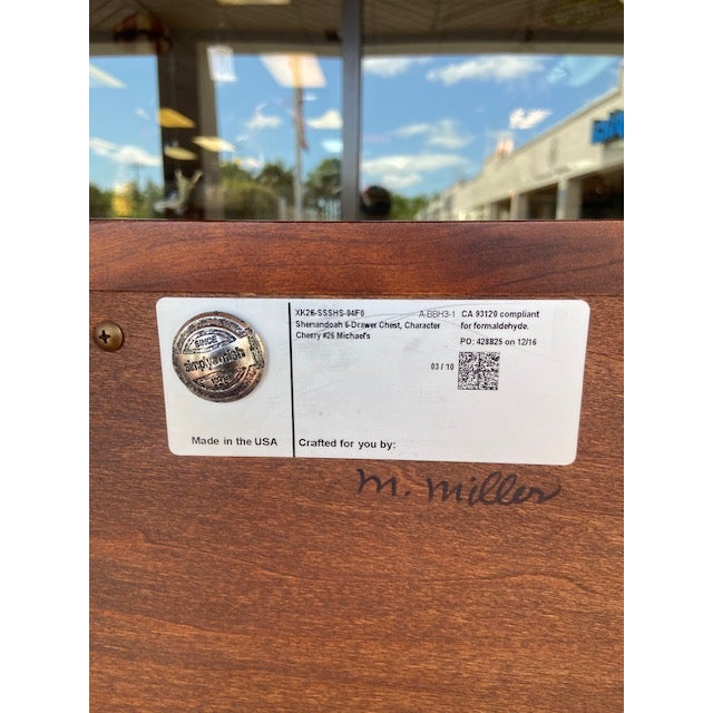 1980s Shenandoah 6-Drawer Chest For Sale In Miami - Image 6 of 7