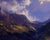 Beneath Ingram Falls Morning by Bruce A Gómez | Pastel on paper Landscape of mountains and sky. For Sale