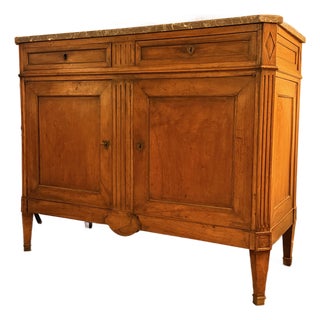 Miller and Arney Directioire Marble Top Server, Ca. 1800 For Sale