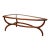 Egg Coffee Table in Caviuna Wood & Glass by Giuseppe Scapinelli, Brazil, 1950s For Sale