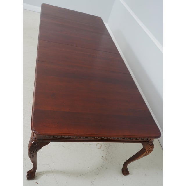 Pennsylvania House Ball & Claw Cherry Dining Room Table For Sale - Image 13 of 18