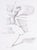 A 2012 graphite drawing by the American artist James L. Bruch (1942-2023). This abstract drawing depicts a biomorphic form...