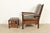Stickley Mission Oak Arts & Crafts Bow Arm Lounge Chair With Ottoman For Sale - Image 9 of 12