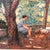 Post Impressionist Jean Chaleye Oil on Board of Children at Croquet For Sale - Image 3 of 7
