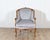 French Pair of Louis XV-Style Beech Gondola Armchairs in Gray Velvet, 20th Century For Sale - Image 3 of 15